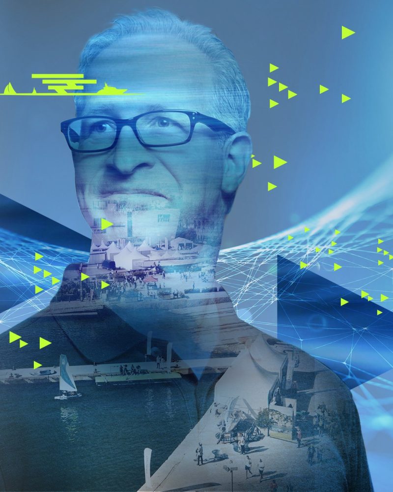 neon glowing lights pathway perspective background design